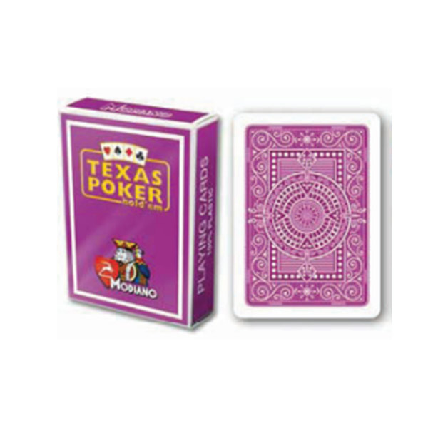 Τράπουλα Πλαστική Texas Poker 4 mini index μώβ