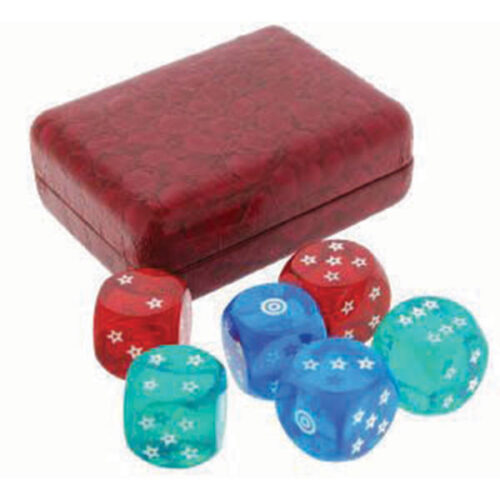 “Star” dice 16-18 mm numbered with round corners